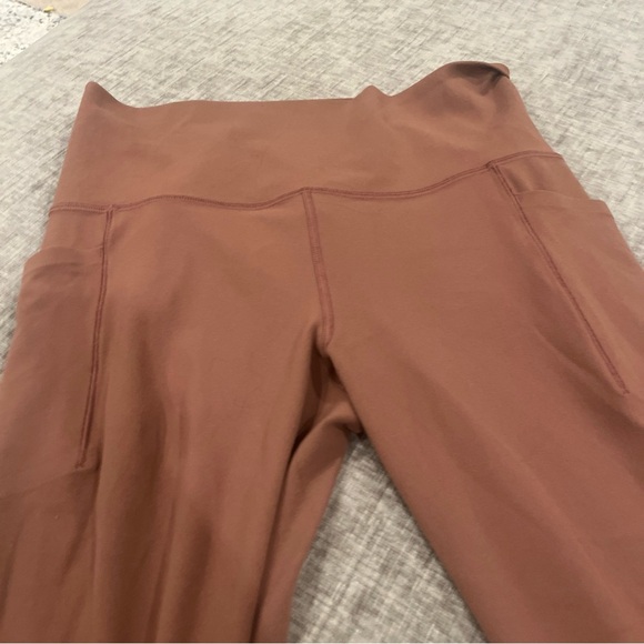 Athleta workout yoga pants leggings - rust/brown - small - Picture 2 of 7